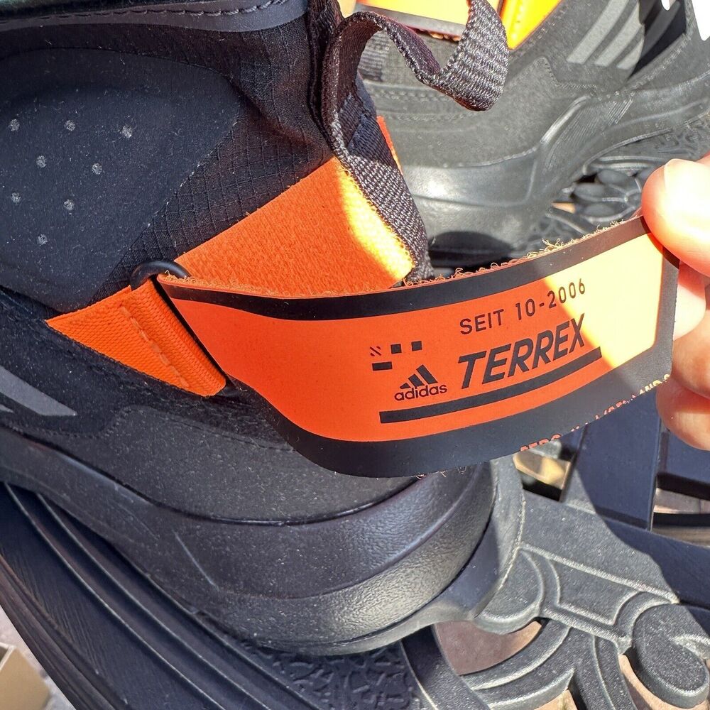 Adidas Terrex Hikster Mid Core Black Signal Orange Men's Shoes EH3529 Size 9.5 - Picture 6 of 15